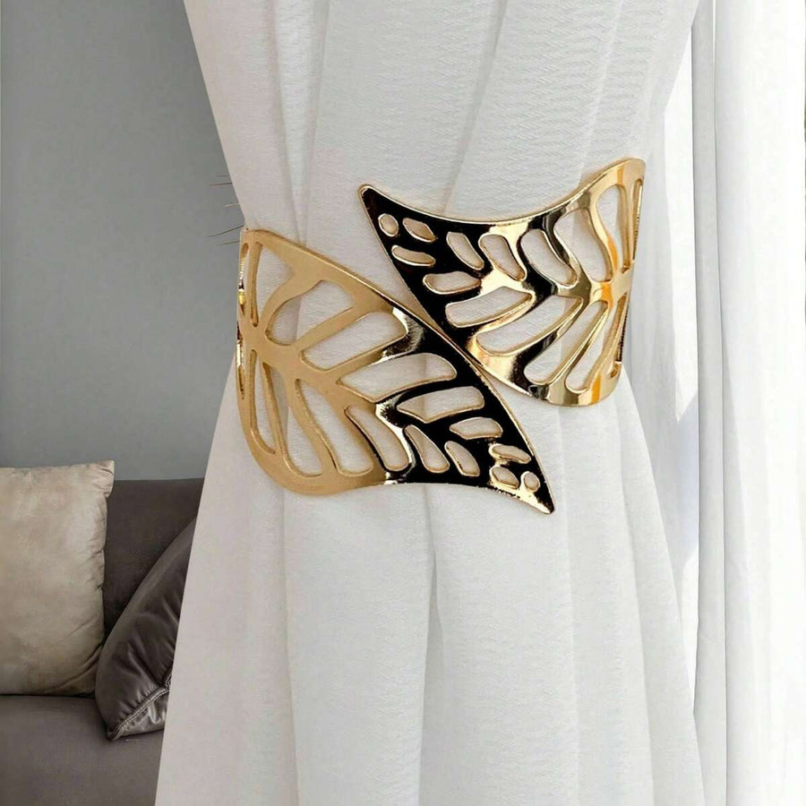 1pc Luxury Alloy Curtain Clips, Window Decor For Home Decoration No-Drill, Convenient Installation