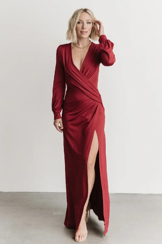 Keira Maxi Dress | Wine