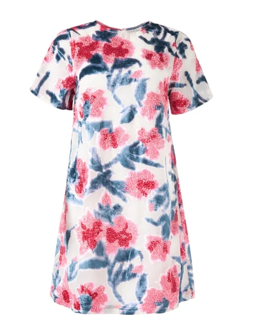 Altman Pink Floral Print Dress