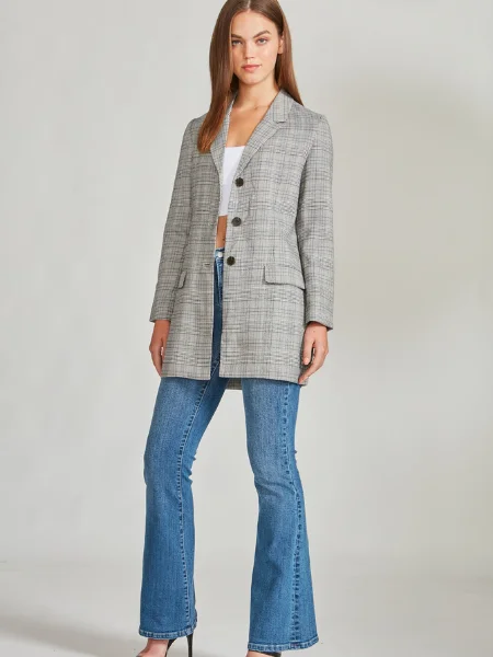 BB Dakota Get Plaid Blazer