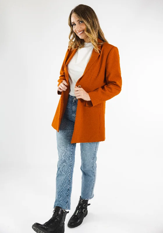 Maisie Blazer Coat (Rust)