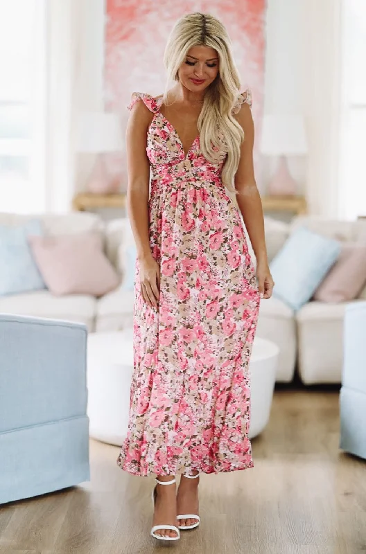 For My Love Maxi Dress - Pink