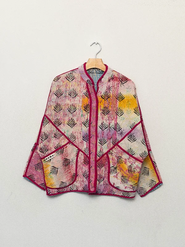 The Ladhiya Petite Quilted Patchwork Kantha Jacket