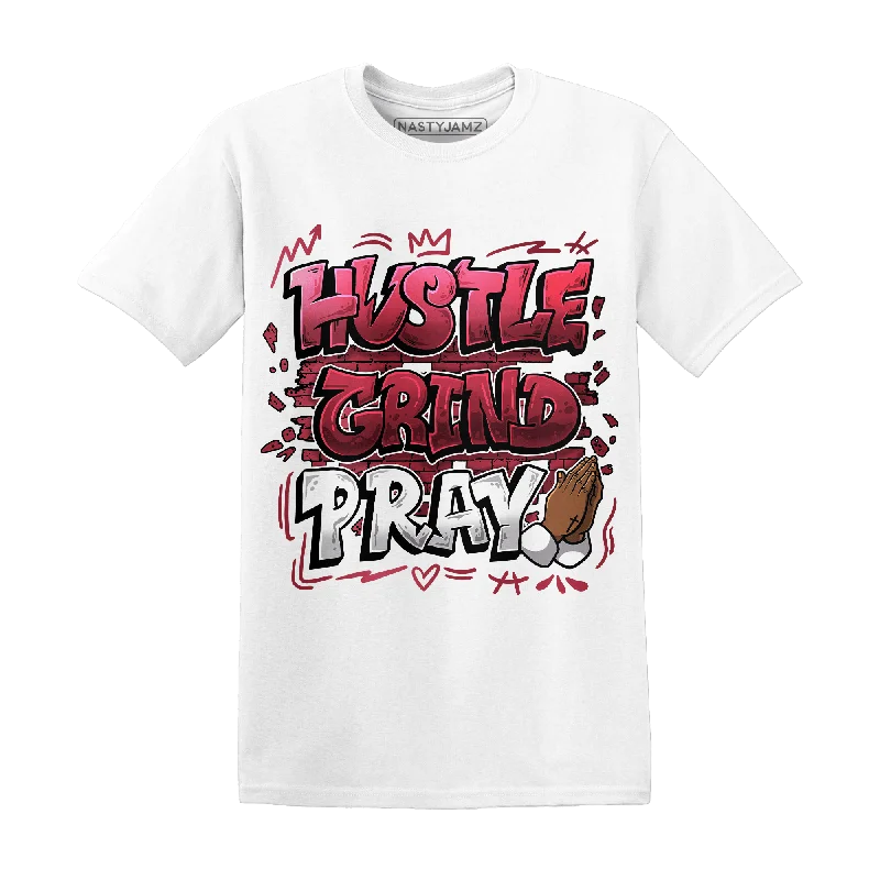 NastyJamz High 85 Metallic Burgundy 1s T Shirt Match Hustle Grind Pray