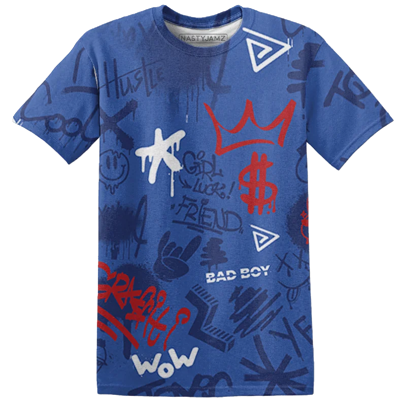 NastyJamz KB 4 Protro Philly T Shirt Match Graffiti King 3D All-Over Print Doodle Style