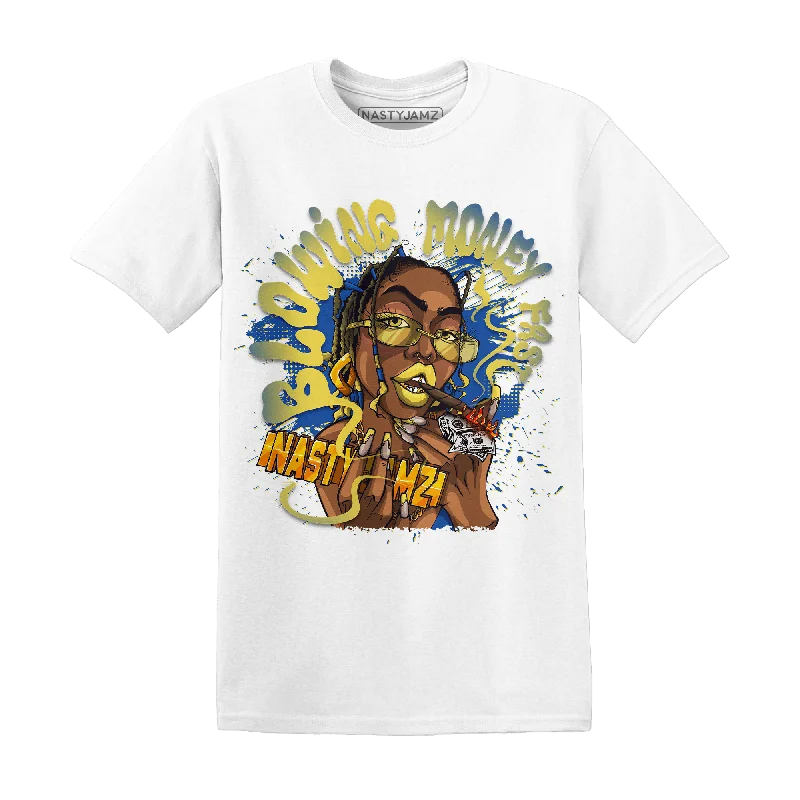 NastyJamz Low OG Canary TVSC 1s T Shirt Match Blowing Money Fast Girl