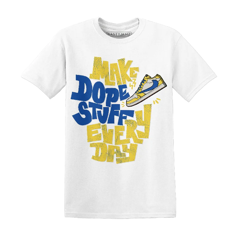 NastyJamz Low OG Canary TVSC 1s T Shirt Match Dope Sneaker