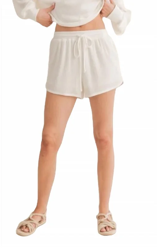 Siren Dolphin Shorts In White