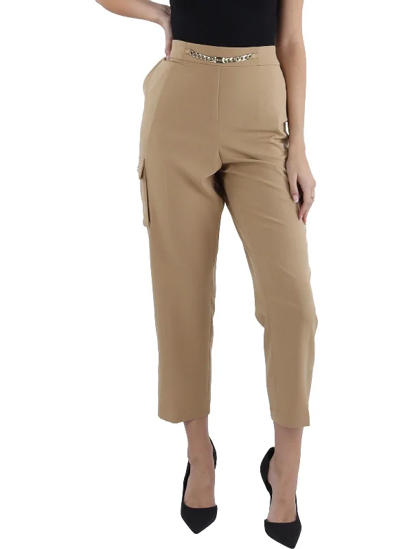 Womens High Rise Deep Pockets Cargo Pants