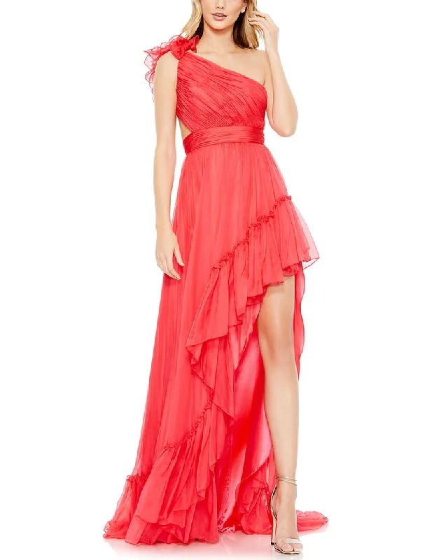 Designer-inspired women’s fashion at affordable prices   Mac Duggal Asymmetrical High-Low Gown