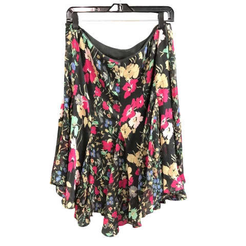 Skirt Mini & Short By Lauren By Ralph Lauren In Floral Print, Size: L