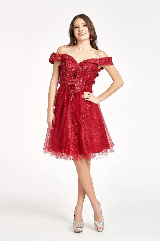 Prom Short Off Shoulder Homecoming Cocktail Dress