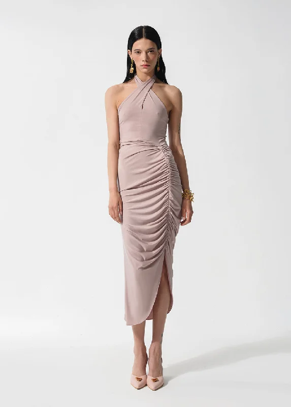 TWISTED NECK DRESS