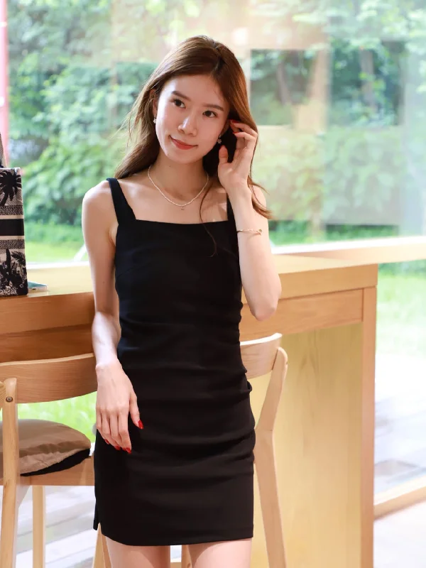 Basic Chiffon Office Mini Dress