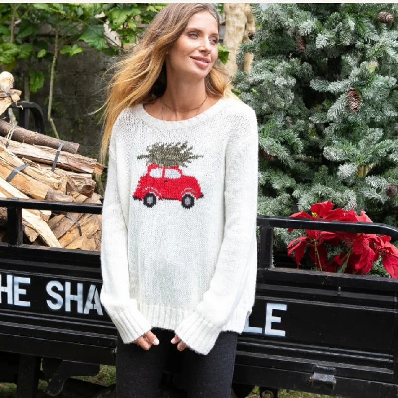 Refresh your closet with chic and comfy styles   VH-WS128 Happy Christmas Crew Sweater