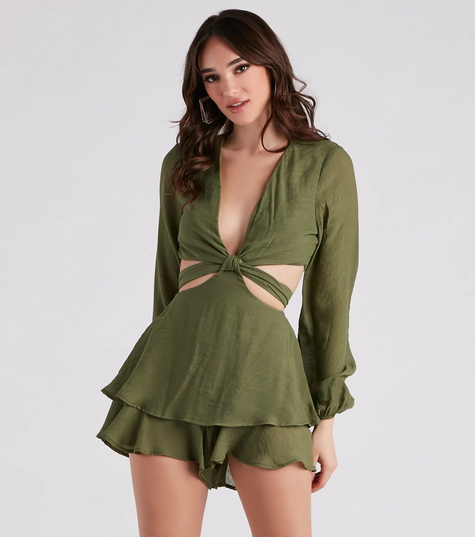 Breeze In Style Ruffled Skater Romper