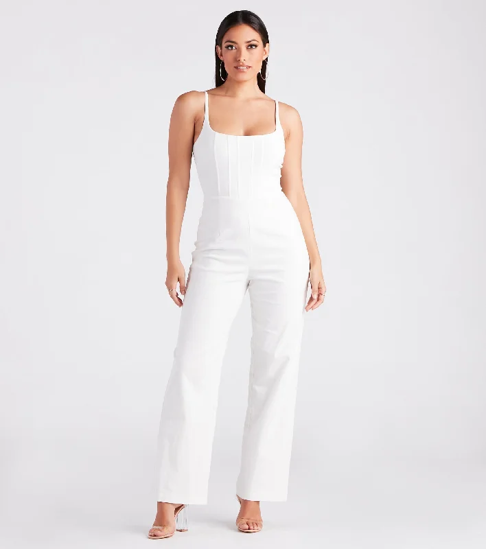 Corset With The Program Linen Jumpsuit